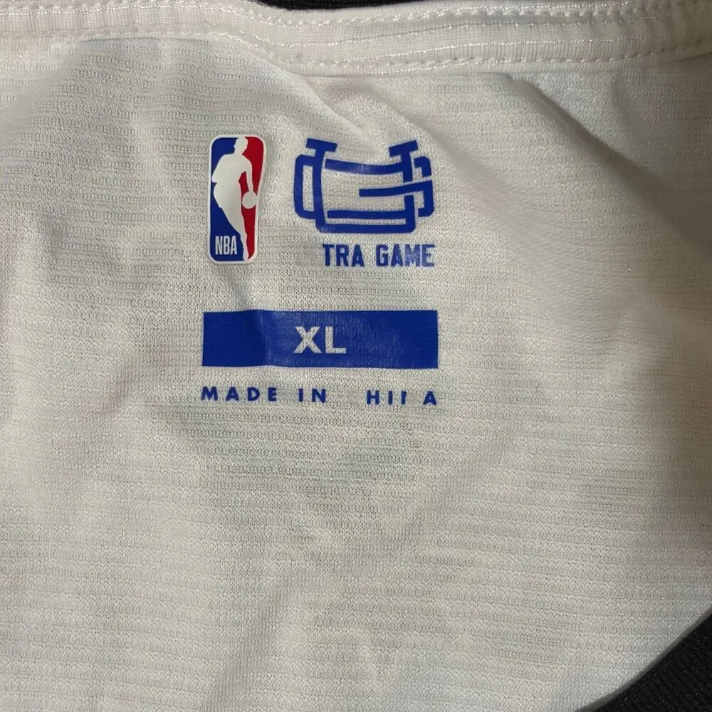 Ultra GAME Spurs Wembanyama #1 Jersey Mens XL White Black NBA Basketball